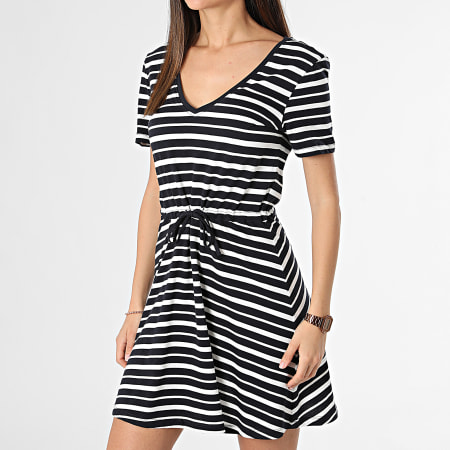 Only - Abito donna Sailor Stripe May 15286935 Blu Navy Bianco