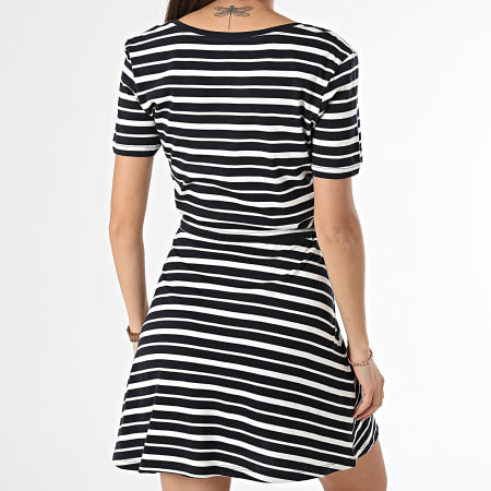 Only - Dames Sailor Stripe Dress May 15286935 Blauw marine Wit