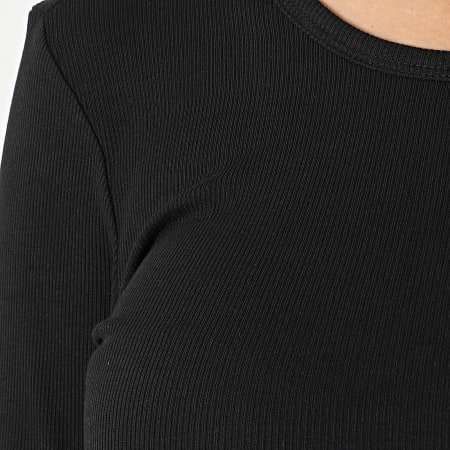 Only - Tee Shirt Manches Longues Femme Easy Noir