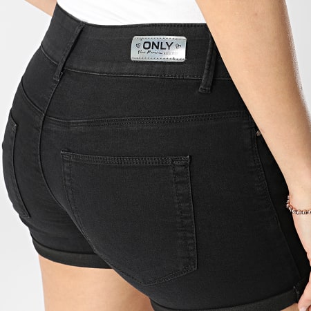 Only - Pantaloncini di jeans Carmen Donna 15243798 Nero