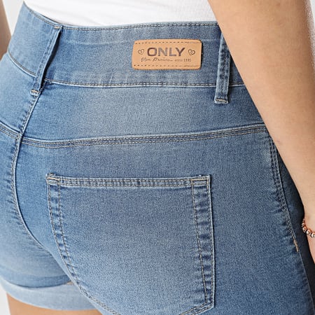 Only - Pantaloncini di jeans da donna Carmen 15243798 Blu Denim