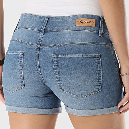 Only - Pantaloncini di jeans da donna Carmen 15243798 Blu Denim