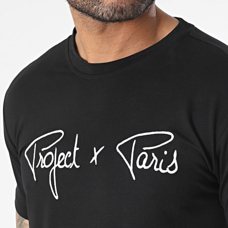 Project X Paris - Conjunto de camiseta negra y pantalón corto de jogging