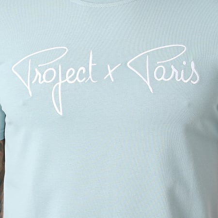 Project X Paris - Ensemble Tee Shirt Et Short Jogging Gris Bleu
