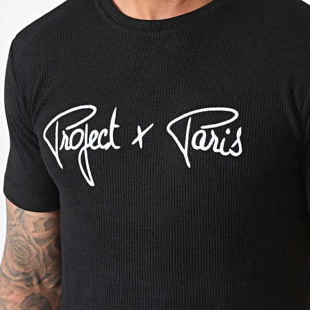 Project X Paris - Conjunto de camiseta y pantalón corto T221011_BK-T224011_BK Negro