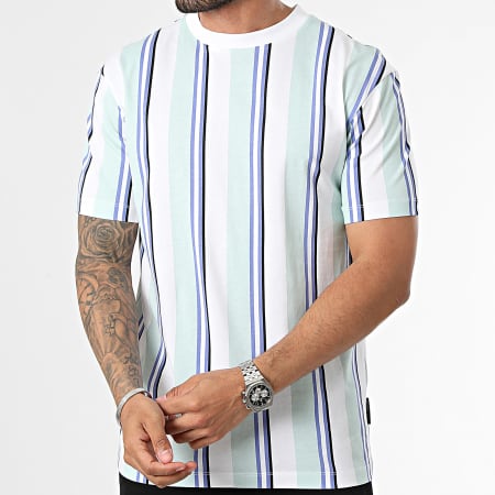 Tom Tailor - Camiseta 1042048-XX-12 Blanco Verde Claro