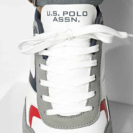 US Polo ASSN - Justin 001 Bianco Grigio Navy Sneakers