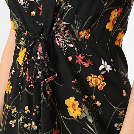 Vero Moda - Esay Joy Vrouwenjurk 10307990 Zwart Bloemen