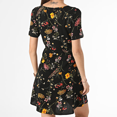 Vero Moda - Esay Joy Vrouwenjurk 10307990 Zwart Bloemen