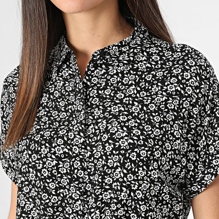 Vero Moda - Vestido mujer Easy Joy 10302043 Negro Blanco Floral