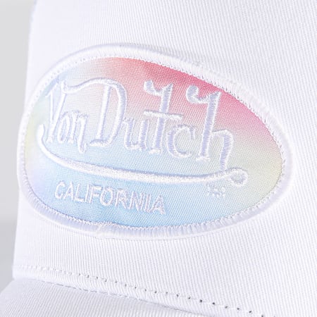 Von Dutch - Cappello trucker pastello bianco blu rosa sfumato