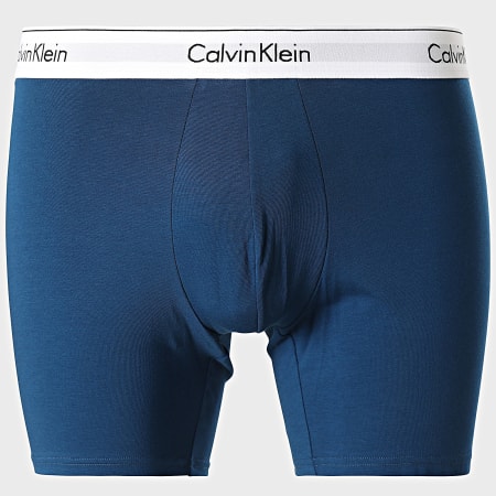 Calvin Klein - Set di 3 boxer NB2381A Grigio antracite Blu navy Viola