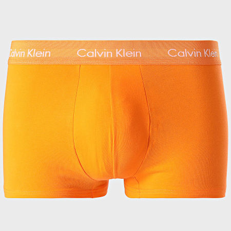 Calvin Klein - Lot De 5 Boxers NB3916A Vert Rose Violet Bleu Clair Orange