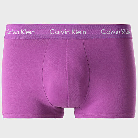 Calvin Klein - Set di 5 boxer NB3916A Verde Rosa Viola Azzurro Arancione
