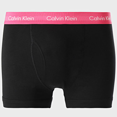 Calvin Klein - Juego De 3 Boxers NB2615A Negro Rosa Gris Azul Real