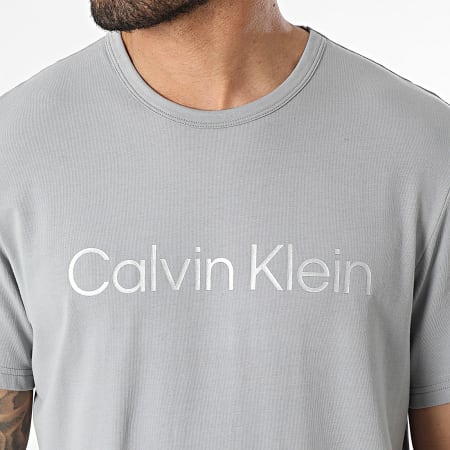 Calvin Klein - Tee Shirt NM2264E Gris Argenté