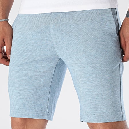 Indicode Jeans - Short Chino Alborg 70-371 Bleu Clair Chiné