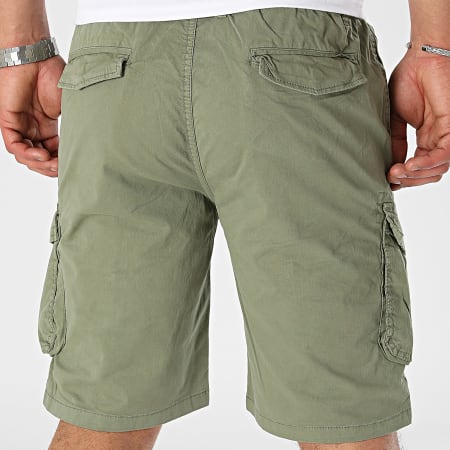 KZR - Pantalones cortos cargo caqui verdes