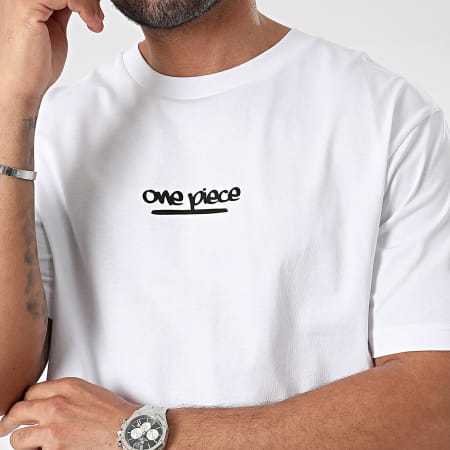 One Piece - Tee Shirt Oversize Zoro Graf Blanc