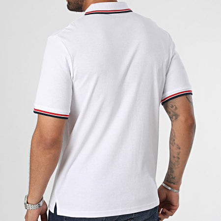 Jack And Jones - Polo Manches Courtes Campa Blanc
