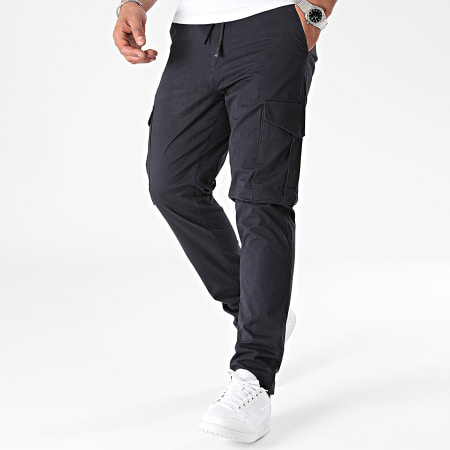 Jack And Jones - Stace zomer marine blauwe Cargo broek