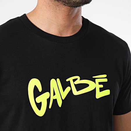 MC Jean Gab'1 - Tee Shirt Galbé Noir Jaune Fluo