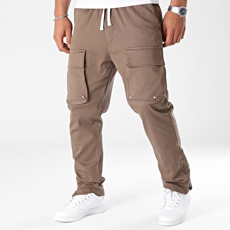 2Y Premium - Pantalon Cargo Marron