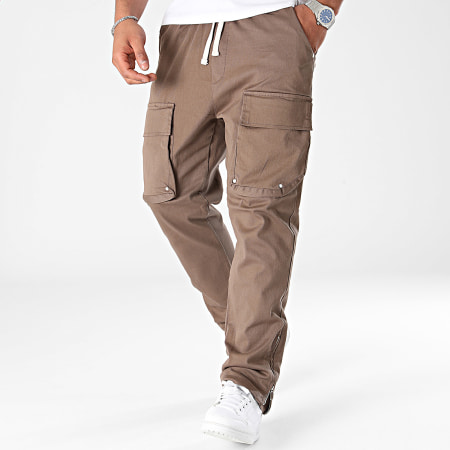 2Y Premium - Pantalon Cargo Marron