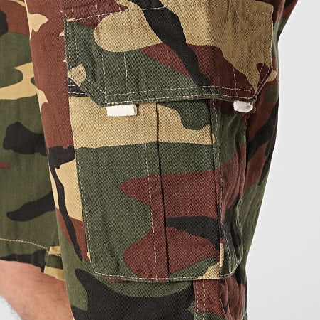 2Y Premium - Cargo Korte Broek 6897 Khaki Groen Bruin Camouflage