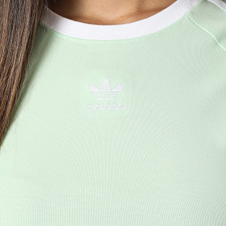 Adidas Originals - Crop Top A Bandes Femme IP0659 Vert Clair