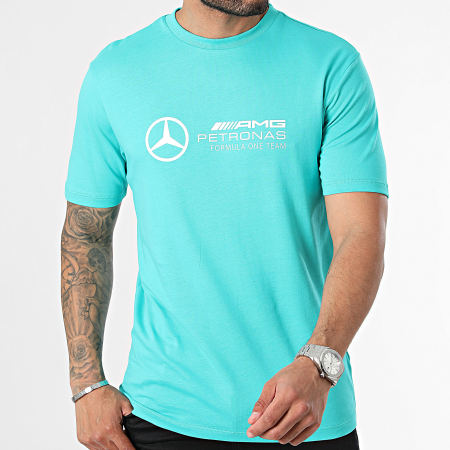 AMG Mercedes - Tee Shirt Mapf1 701227037 Bleu Turquoise