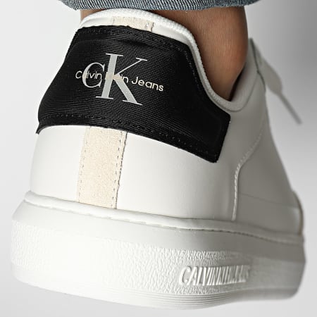 Calvin Klein - Baskets Casual Cupsole High Low Frequency 0670 Blanco Blanco Cremoso Negro