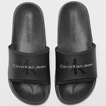 Calvin Klein - Claquettes Femme Slide Monogram 0585 Black