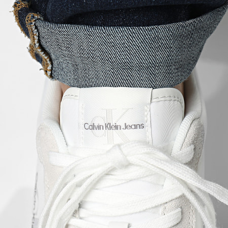 Calvin Klein - Retro Runner Low Laceup 0746 Zapatillas Triple Blanco