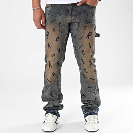 Classic Series - Camelblauwe flare jeans