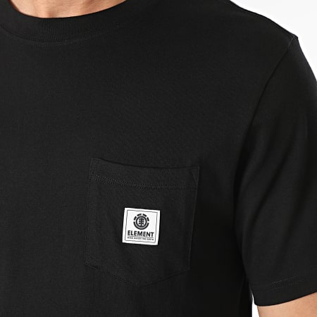 Element - Maglietta basic pocket nera