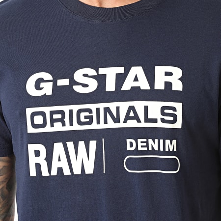 G-Star - Camiseta Graphic D4143-336 Azul Marino