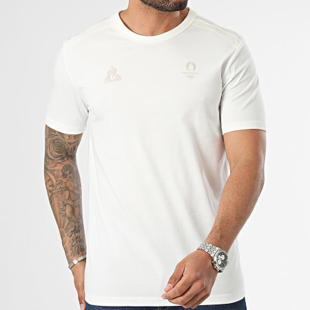 Le Coq Sportif - Tee Shirt Jeux Olympiques 2024 2411045 Blanc