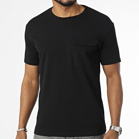 MTX - Camiseta negra con bolsillo