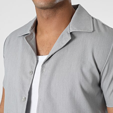 MTX - Set camicia a maniche corte e pantaloncini da jogging color grigio erica
