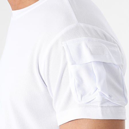 MTX - Set di maglietta bianca e pantaloncini cargo