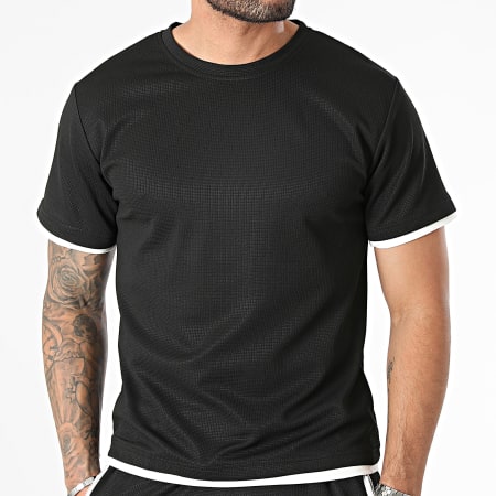 MTX - Set di maglietta e pantaloncini da jogging neri