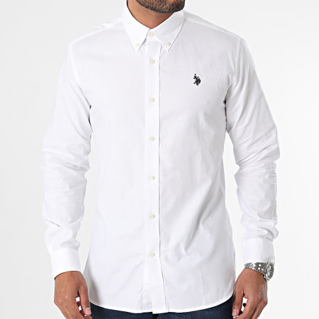 US Polo ASSN - Chemise Manches Longues Evan 67767-51004 Blanc