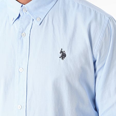 US Polo ASSN - Evan Long Sleeve Shirt 67767-51004 Lichtblauw