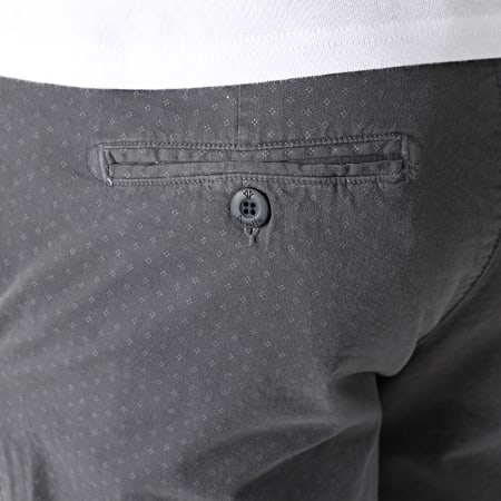 Armita - Houtskool Grijze Slim Chino Korte Broek