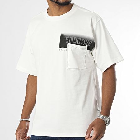 Armita - Camiseta de bolsillo oversize blanca