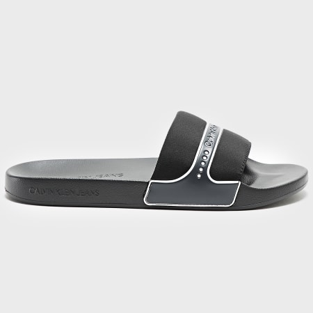 Calvin Klein - Slide Neopreno Snap 0960 Zapatos Negro