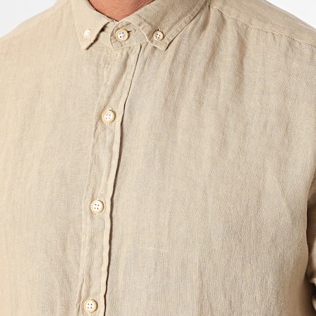 Classic Series - Beige shirt met lange mouwen