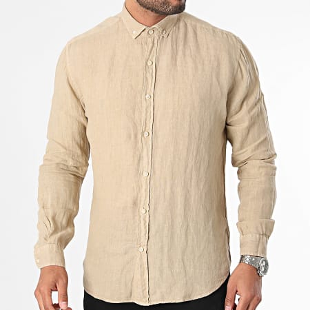 Classic Series - Chemise Manches Longues Beige