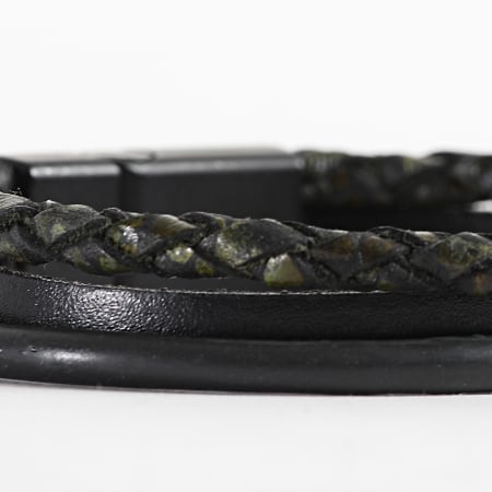 Classic Series - Bracelet Noir Vert Kaki